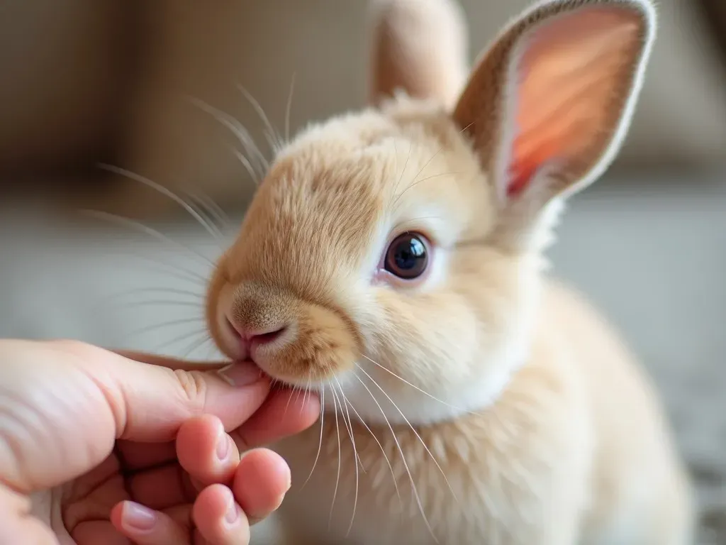 うさぎの甘噛み