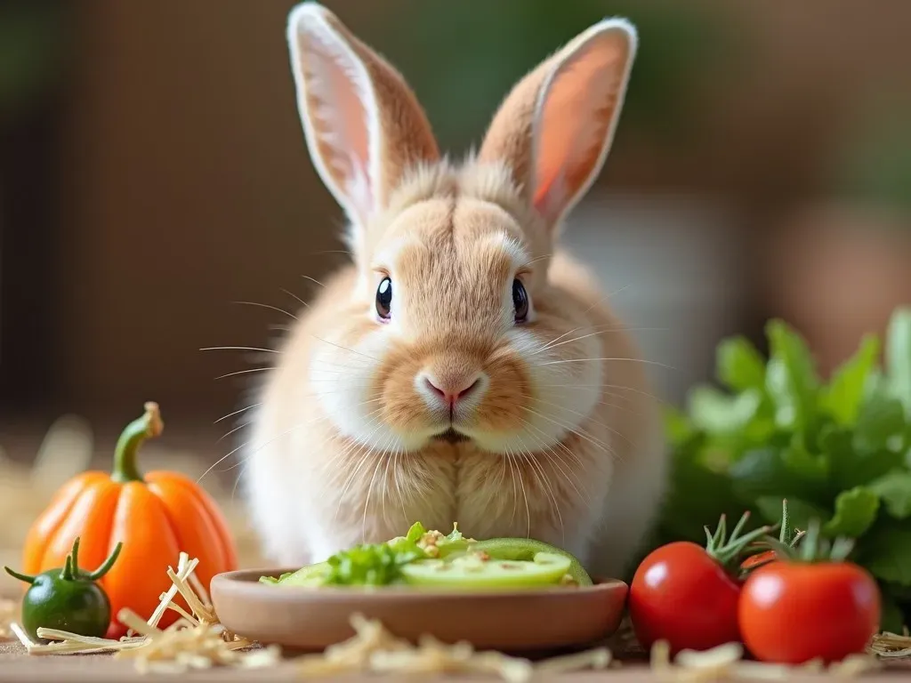 うさぎの食事