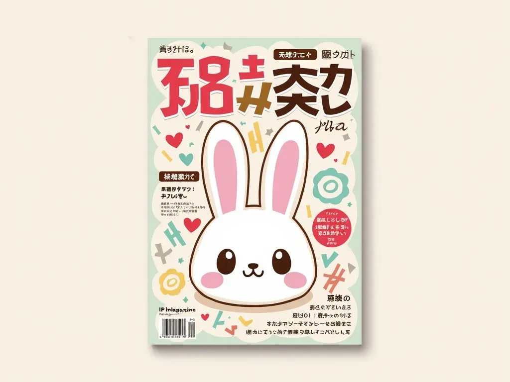 うさぎ顔の雑誌